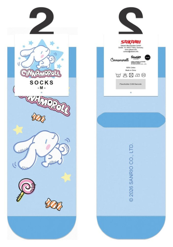 Sanrio Socks Cinnamoroll Dance Off Short 36-40 1