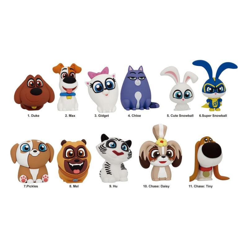 The Secret Life of Pets 3D PVC Bag Clips Series 1 Display (24)