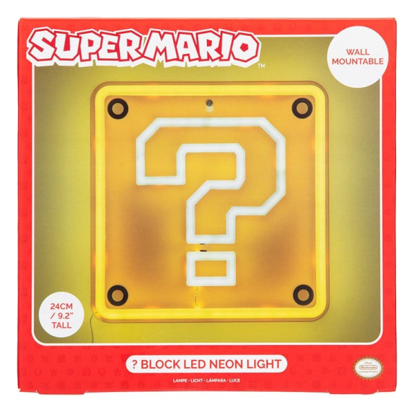 Super Mario LED Neon Wall Lamp Question Block 24 x 24 cm 1