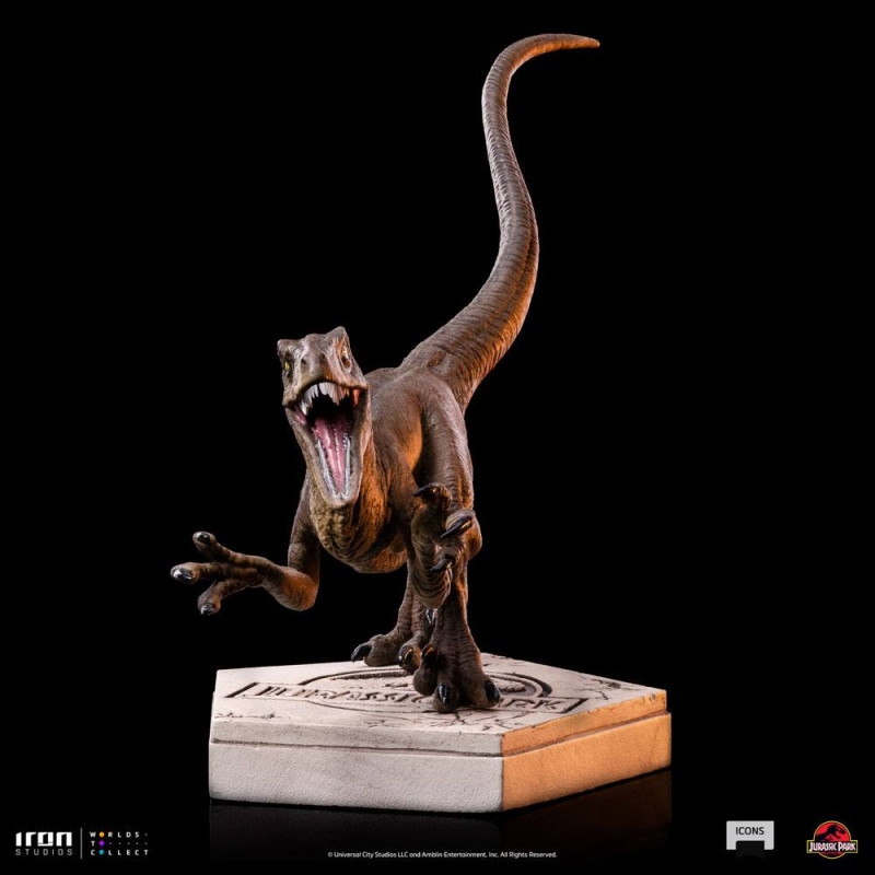 Jurassic World Icons Statue Velociraptor A 9 cm 1