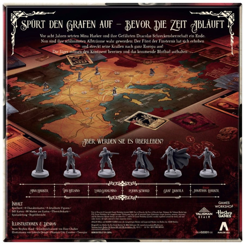 Fury of Dracula Board Game 5th Edition *German Version* 1