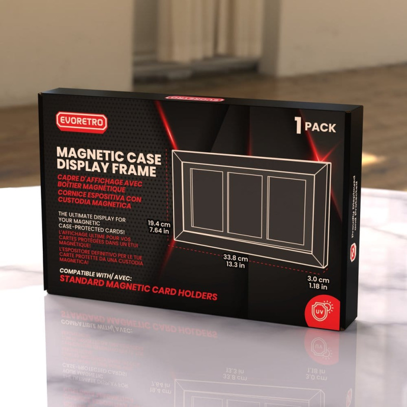 Evoretro Display Frame Card Display Case for 3 Magnetic Case Cards 6