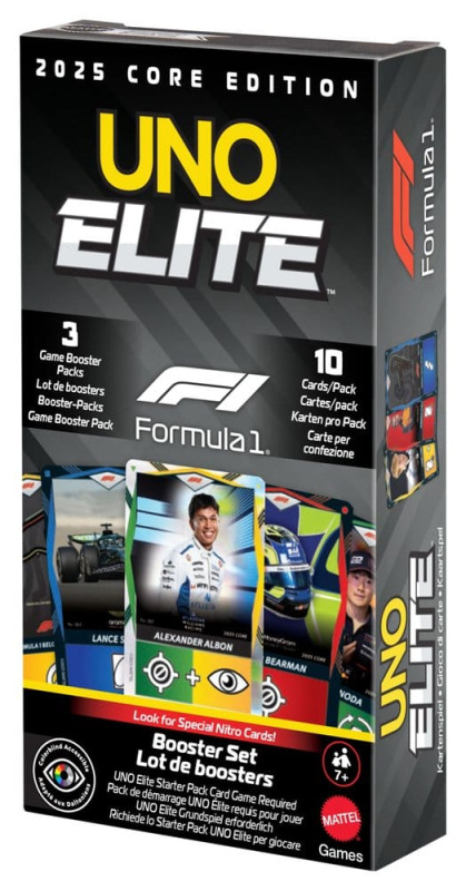 Formula 1 UNO Card Game Elite F1 Booster-Set 4
