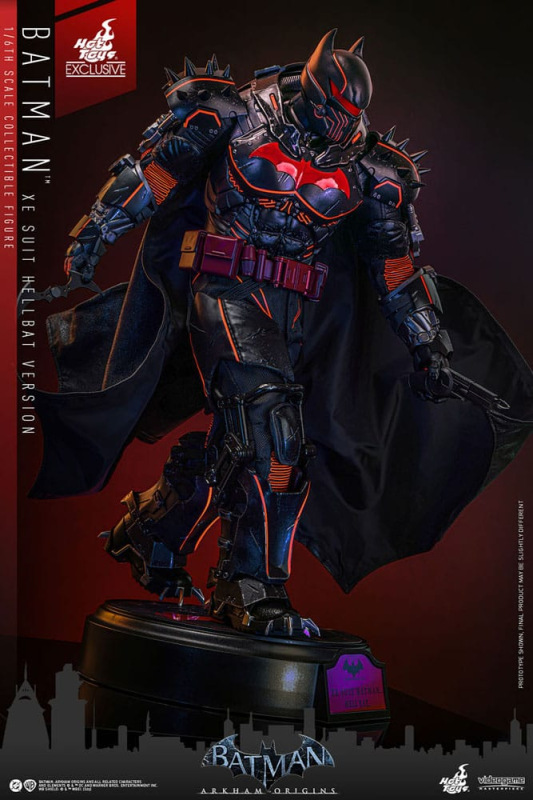 Batman Arkham Origins Videogame Masterpiece Action Figure 1/6 XE Suit Hellbat Version Hot Toys Exclu 6