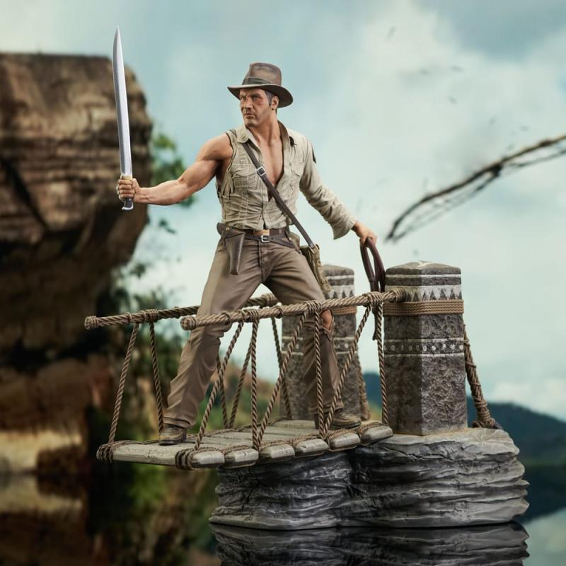 Indiana Jones and the Temple of Doom Deluxe Gallery PVC Statue Rope Bridge 28 cm 3