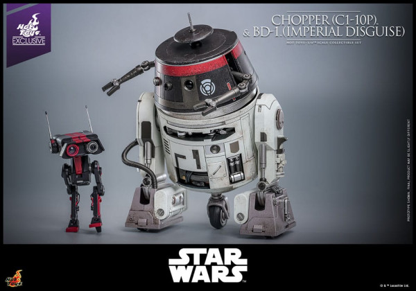 Star Wars Action Figure Set 1/6 Chopper (C1-10P&trade;) & BD-1&trade; (Imperial Disguise) 18 cm & 8 5