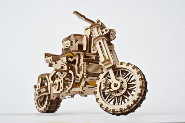 Ugears 3D Wooden Puzzle Scrambler UGR-10 with sidecar 10