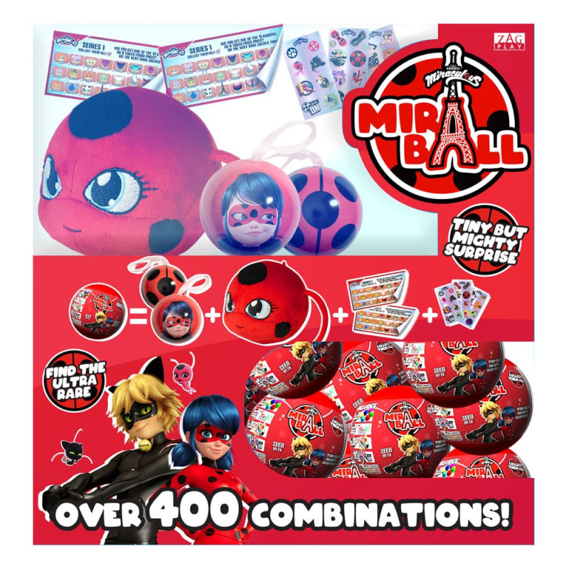 Miraculous: Tales of Ladybug & Cat Noir Mystery Miraball Display (24) 1