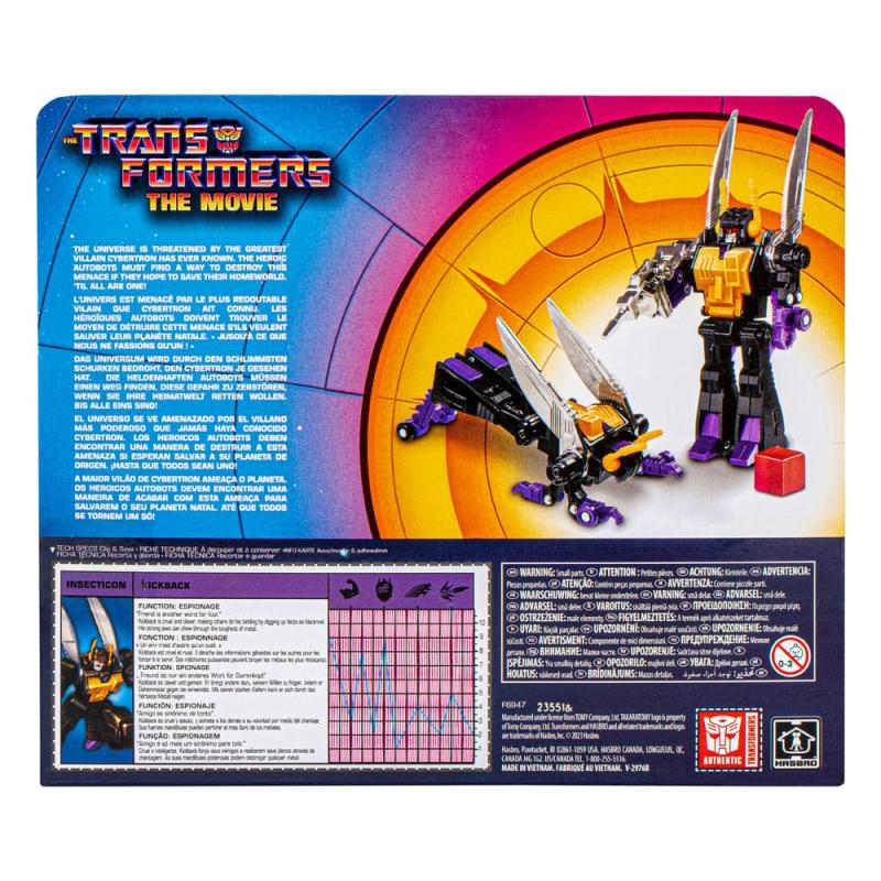 The Transformers: The Movie Retro Action Figure Kickback 14 cm