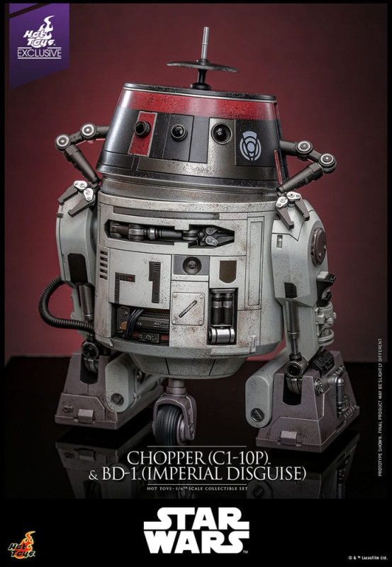 Star Wars Action Figure Set 1/6 Chopper (C1-10P&trade;) & BD-1&trade; (Imperial Disguise) 18 cm & 8 8
