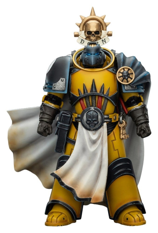 Warhammer Imperial Fists Action Figure Librarian Consulwith Force Axe and Bolt Pistol 12 cm