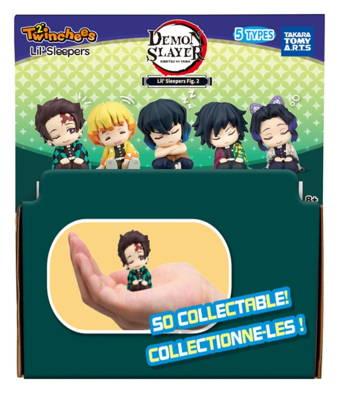 Demon Slayer: Kimetsu no Yaiba Twinchees Mini Figures Lil' Sleepers Wave 3 5 cm Blind Pack Display ( 8