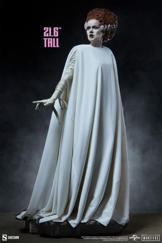 Bride of Frankenstein Premium Format Mixed Media Statue The Bride of Frankenstein (Fabric Costume) 5 8