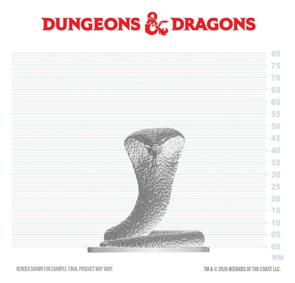 D&D Nolzur's Marvelous Miniatures Mini Figure Polar Serpent 4 cm
