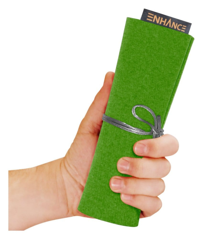 Enhance Tabletop Accessories Roll on a Scroll Dice and Rolling Mat Green 3