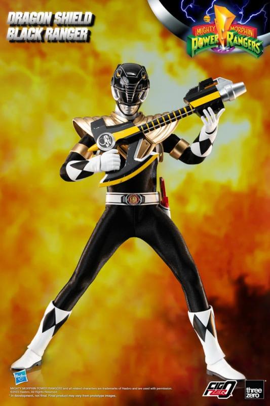 Power Rangers: Dragon Shield Black Ranger 1/6 FigZero Action Figure - ThreeZero