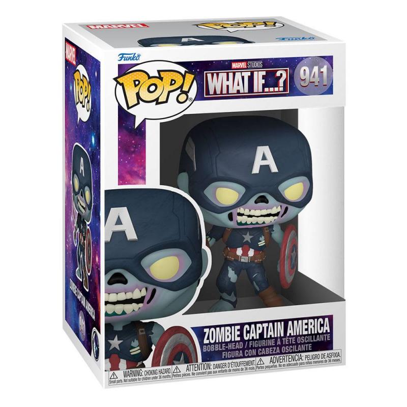 Marvel What If...?: Zombie Captain America 9 cm POP! TV Vinyl Figure - Funko