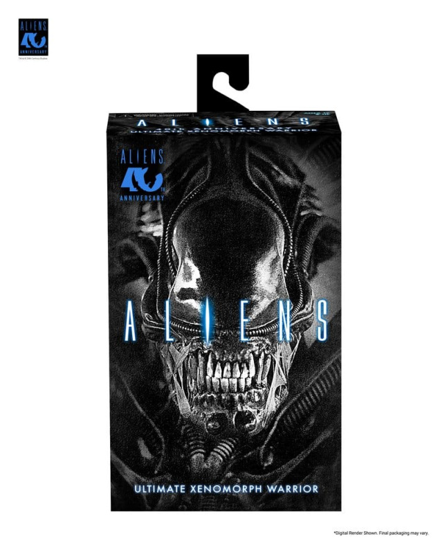 Aliens Ultimate Action Figure Warrior (1986) Xenomorph Black (40th Anniversary) 23 cm 1