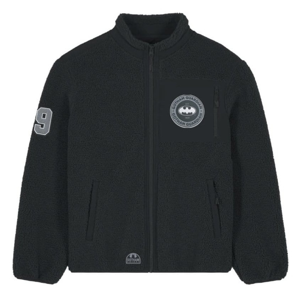 DC Comics Sherpa Jacket Batman Logo Size S 1