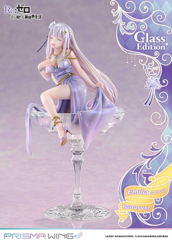 Re:Zero Prisma Wing Statue 1/7 Emilia Glass Edition Bonus Version 29 cm 6