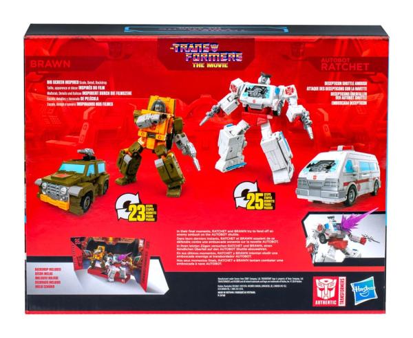 The Transformers: The Movie Studio Series Deluxe Class Action Figure 2-Pack Brawn & Autobot Ratchet