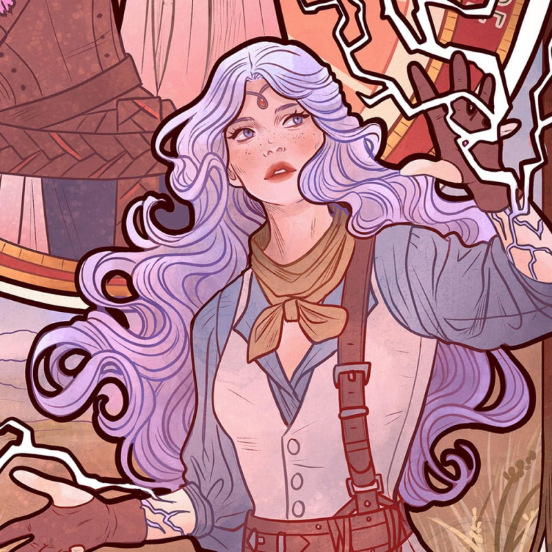 Critical Role Art Print Laura Bailey: 10th Anniversary Art Nouveau Illustrations 46 x 28 cm - unfram 4