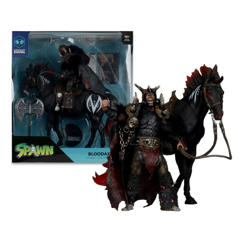 Spawn Action Figure 2-Pack Bloodaxe with Horse (Spawn: The Dark Ages) 18 cm 3