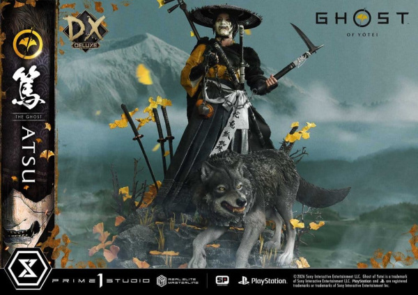 Ghost of Yotei Real Elite Masterline Statue 1/4 Atsu DX Bonus Version 59 cm 10