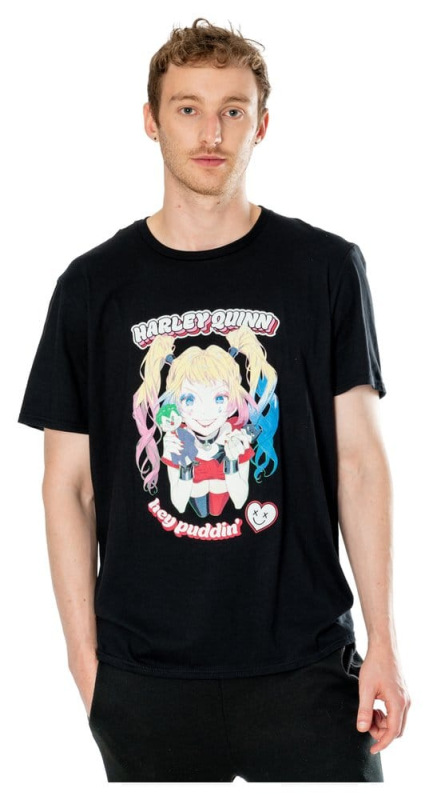 DC T-Shirt Harley Quinn Anime Puddin' Size M 1