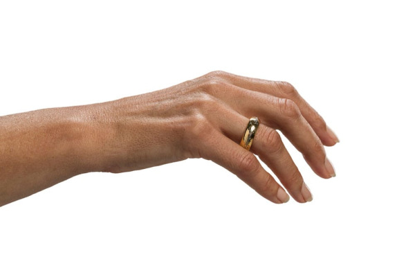 Lord of the Rings Tungsten Ring The One Ring (gold plated) Size 13 3