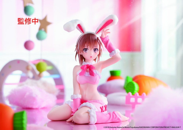 A Certain Scientific Railgun Moflock PVC Figure Mikoto Misaka (Fluffy Bunny Ver.) 13 cm 5