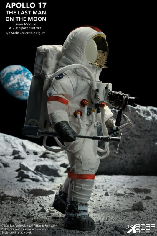 NASA Apollo 17 Action Figure 1/6 The Last Man on the Moon 30 cm 9