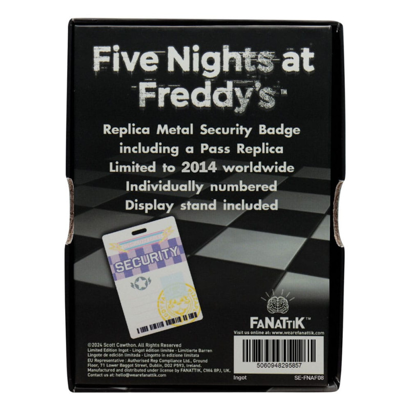 Five Nights at Freddy´s Replica Security Badge 2