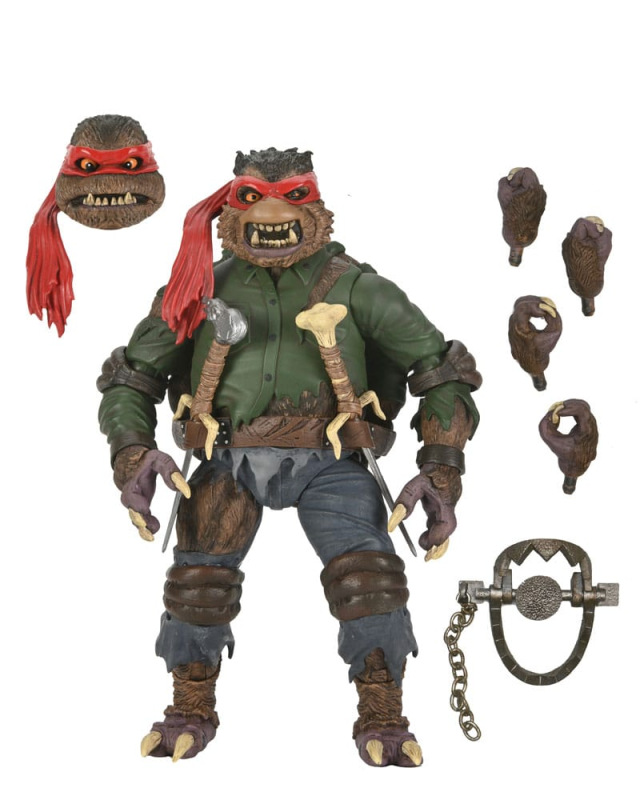 Universal Monsters/Teenage Mutant Ninja Turtles Action Figure Raphael as the Wolfman 18 cm 8