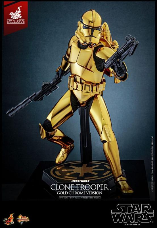 Star Wars Action Figure 1/6 Clone Trooper (Gold Chrome Version) Exclusive 30 cm