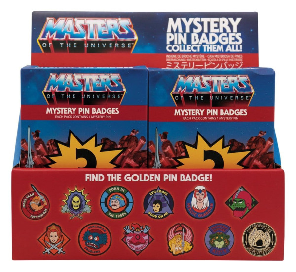 Masters of the Universe Mystery Pin Badges Blind Box Display (12) 2