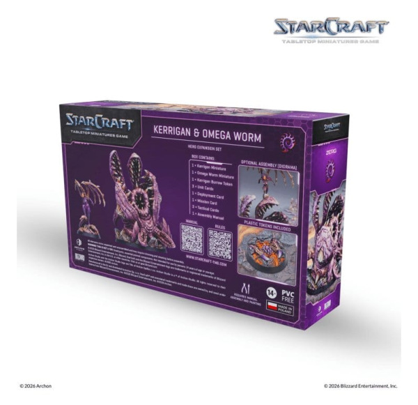 StarCraft TMG Hero Expansion Set Zerg: Kerrigan & Omega Worm 1