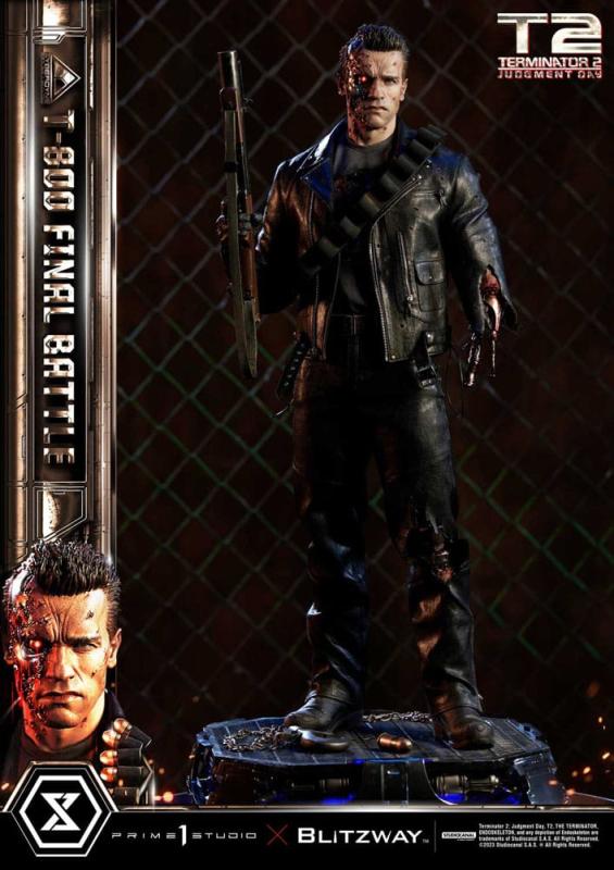 Terminator 2 Museum Masterline Series Statue 1/3 T-800 Final Battle Deluxe Version 75 cm 5