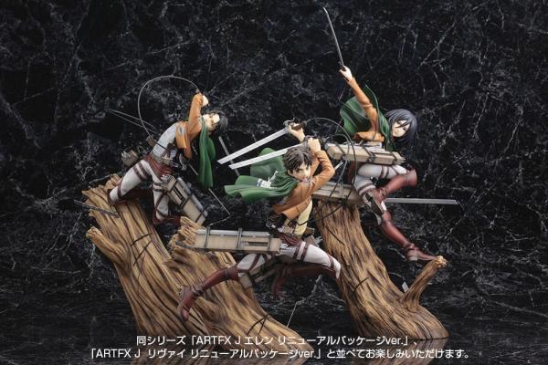 Attack on Titan ARTFXJ Statue 1/8 Mikasa Ackerman Renewal Package Ver. 35 cm