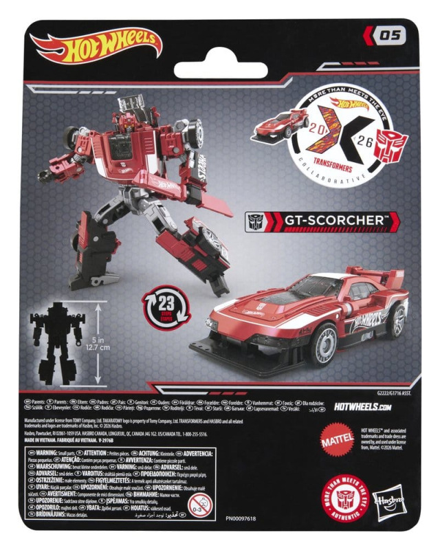 Transformers x Hot Wheels Collaborative Deluxe Class Action Figure GT-Scorcher 13 cm 1