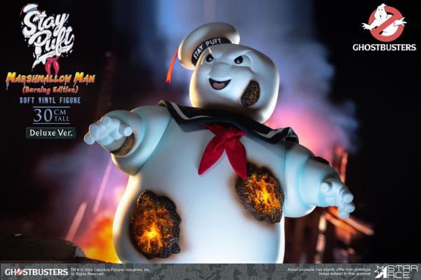 Ghostbusters Soft Vinyl Statue Stay Puft Marshmallow Man Burnign Edition Deluxe Version 30 cm 4