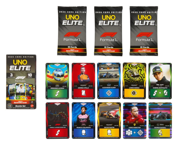 Formula 1 UNO Card Game Elite F1 Booster-Set 7