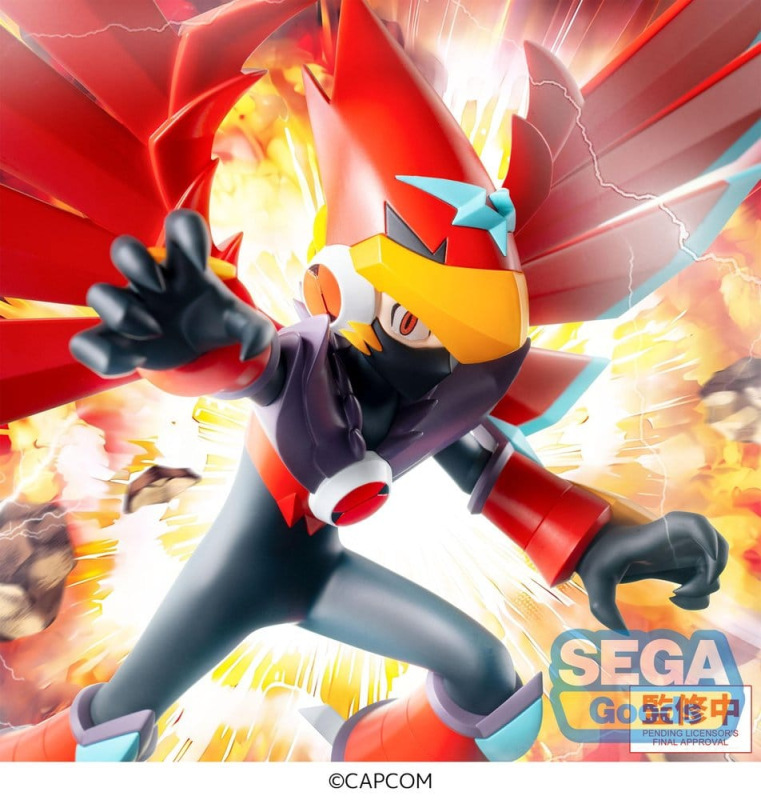 Mega Man Battle Network Luminasta PVC Figure Mega Man Falzar Beast 19 cm 4