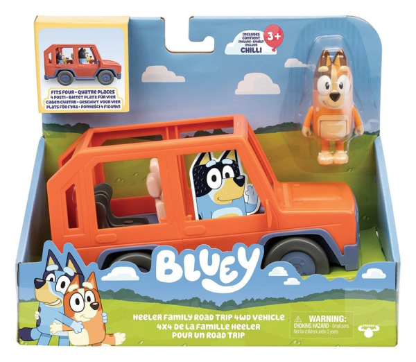 Bluey Figure Pack Heeler Family Road Trip