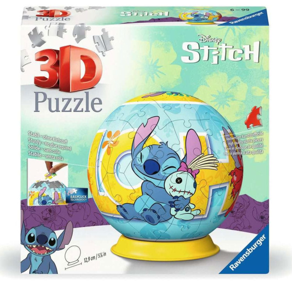 Disney Stitch 3D Puzzle Ball Stitch (73 pieces) 1