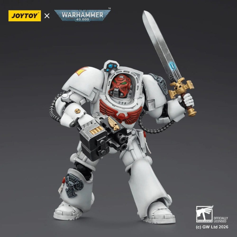 Warhammer 40,000 Action Figure White Scars Terminator 1 with Power Sword and Storm Bolter 14 cm 3