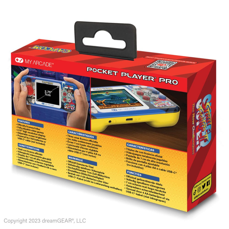 Super Street Fighter II Portable Gaming System Pocket Player Pro 3