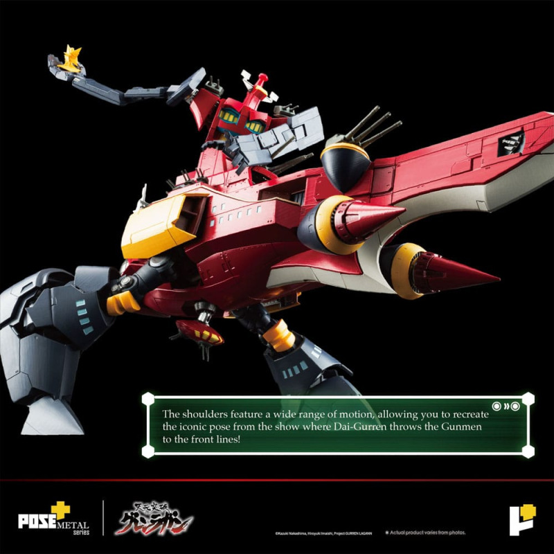 Tengen Toppa Gurren Lagann POSE+METAL series Statue Dai-Gurren 33 cm 9