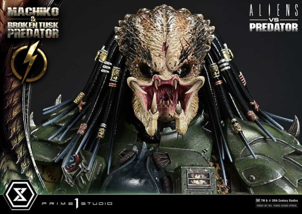 Aliens vs. Predator (Comic) Ultimate Premium Masterline Statue 1/4 Machiko & Broken Tusk Predator 79 11