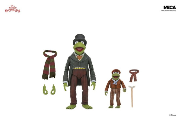 The Muppet Christmas Carol Ultimate Action Figures 2-Pack Kermit as Bob Cratchit & Robin as Tiny Tim 1